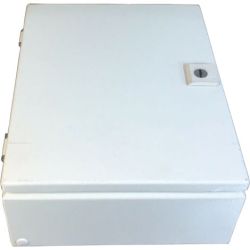 RITTAL 8018099 JB121005HC H: 300mm 12" W: 250mm 10" D: 125mm 5" IP66 NEMA 4 Junction Box Left Hinged Door 1/4 Turn Lock Mounting Panel JB Wallmounted Holes Carbon Steel 8018.099