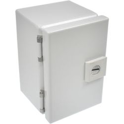 RITTAL 8018121 JB060404HC H: 150mm 6" W: 100mm 4" D: 100mm 4" IP66 NEMA 4 Junction Box Left Hinged Door 1/4 Turn Lock Mounting Panel JB Wallmounted Holes Carbon Steel 8018.121