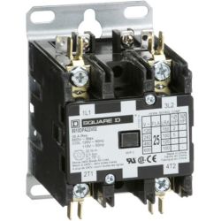 Square D 8910DPA22V02 Definite Purpose Contactors 25A 2-Pole 5HP at 230VAC 1-Phase 110/120VAC 50/60Hz Coil Open
