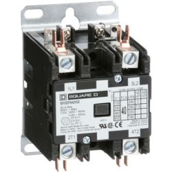 Square D 8910DPA42V02 Definite Purpose Contactors 40A 2-Pole 7.5HP at 230VAC 1-Phase 110/120VAC 50/60Hz Coil Open