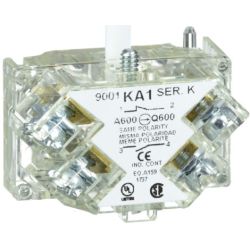 Schneider Electric 9001KA1 Harmony 30mm Pushbutton Types K, SK or KX Contact Blocks 1 Normally Open and 1 Normally Close