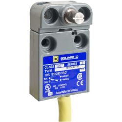 Schneider Electric 9007MS04S0300 Limit Switch 9007ML Miniature Rotary Lever Arm 10A at 240VAC 1 Normally Open and 1 Normally Close 9 Feet of Cable NEMA 4, 6, 6P, 12, 13