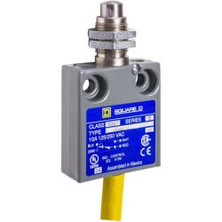 Schneider Electric 9007MS06S0100 Limit Switch 240VAC 10A ms +Options Spring Return Plunger 1 Normally Open and 1 Normally Close 3 Feet of Cable NEMA 1, 2, 4, 6, 6P