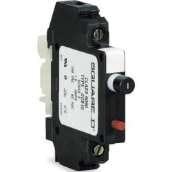 Schneider Electric 9080 GCB10 Circuit Protectors Linergy Thermal Magnetic Overcurrent Track Mount 1.0A 250 VAC / 65 VDC 1-Pole