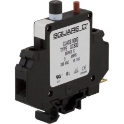Schneider Electric 9080 GCB30 Circuit Protector Linergy Thermal Magnetic Overcurrent Track Mount 3.0A 250 VAC / 65 VDC 1-Pole