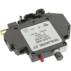 Schneider Electric 9080 GCB50 Circuit Protector Linergy Thermal Magnetic Overcurrent Track Mount 5.0A 250 VAC / 65 VDC 1-Pole