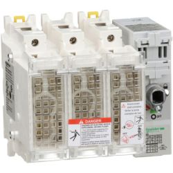 Schneider Electric GS2GU3N TeSys GS Fused Disconnect Switches 3-Pole 600V UL 60A Type J Fuse