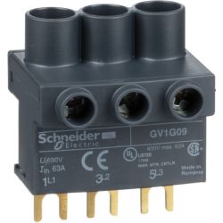 Schneider Electric GV1-G09 TeSys GV2 Top Feed Terminal Block for Busbars 3-Pole for TeSys Deca, TeSys K, TeSys LS1, and TeSys U