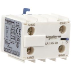 Schneider Electric LA1KN20 Auxiliary Contact Blocks TeSys Micra 2 Normally Open Front Mounting Screw Clamp Terminals