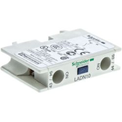 Schneider Electric LADN10 Auxiliary Contact Blocks TeSys D 1 Normally Open Front Mounting Screw Clamp Terminal