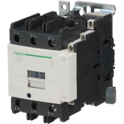 Schneider Electric LC1D80U7 IEC Contactors TeSys D Nonreversing 80A 60HP at 480 VAC up to 100kA SCCR 3-Phase 3-Pole 3 Normally Open 240 VAC 50Hz/60Hz Coil Open