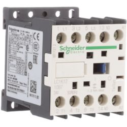 Schneider Electric LC1K1210B7 TeSys Micra Contactors 3-Pole AC-3 480 VAC 7.5HP 12A - 1 Normally Open Auxiliary Contact 24 VAC Coil 50Hz/60Hz