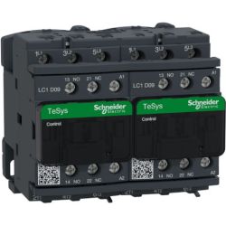 Schneider Electric LC2D09B7 IEC Contactors TeSys D Reversing 9A 5HP at 480 VAC 3-Phase 3-Pole 3 Normally Open 24 VAC Coil 50Hz/60Hz