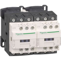Schneider Electric LC2D18LE7 IEC Contactors TeSys D Reversing 18A 10HP at 480 VAC 3-Phase 3-Pole 3 Normally Open 208 VAC Coil 50Hz/60Hz