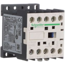 Schneider Electric LP1K09004BD TeSys K Contactors 4-Pole 4 Normally Open AC-1 &le; 440 VAC 20A 24 VDC Coil Resistive Load