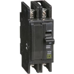 Schneider Electric QOU230 Miniature Circuit Breakers QOU 30A 2-Pole 120 VAC / 240 VAC 48 VDC 10kA