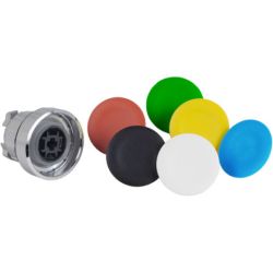 Schneider Electric ZB4BA9 Harmony XB4 22mm Flush Pushbutton Head Momentary Black Green Red White Yellow Blue Unmarked