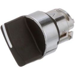 Schneider Electric ZB4BD4 Harmony XB4 22mm Pushbutton Selector Switches Operating Head Metal Black 2-Positions Momentary from Right to Left Unmarked