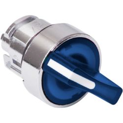 Schneider Electric ZB4BK1263 Harmony XB4 22mm Pushbutton Illuminated Selector Switches Operating Head Metal Blue 2-Positions Stay Put LED