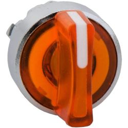 Schneider Electric ZB4BK1353 Harmony XB4 22mm Pushbutton Illuminated Selector Switches Operating Head Metal Orange 3-Position Stay Put LED