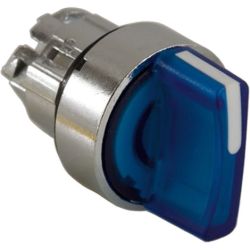 Schneider Electric ZB4BK1363 Harmony XB4 22mm Pushbutton Illuminated Selector Switches Operating Head Metal Blue 3-Positions Stay Put LED