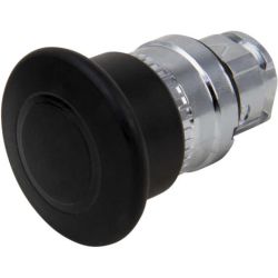 Schneider Electric ZB4BT2 Harmony XB4 22mm Mushroom Pushbutton Operating Head Metal Black 40mm Maintained Push-Pull