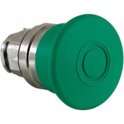 Schneider Electric ZB4BT3 Harmony XB4 22mm Mushroom Pushbutton Operating Head Metal Green 40mm Maintained Push-Pull