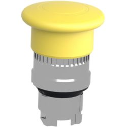 Schneider Electric ZB4BT5 Harmony XB4 22mm Mushroom Pushbutton Operating Head Metal Yellow 40mm Maintained Push-Pull