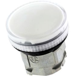 Schneider Electric ZB4BV07 Harmony XB4 22mm Pushbutton Pilot Lights Head Metal Clear Plain Lens for BA 9s Bulb