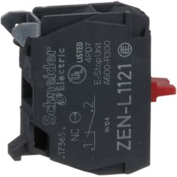 Schneider Electric ZENL1121 Harmony 22mm Pushbutton Contact Blocks Panel Mount 1 Normally Close Screw Clamp Terminal