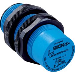 SICK CM30-25NPP-EC1 6058157 Threaded Cylindrical Non-Flush Mount Unshielded Plastic DC 4-Wire 4-Pin M12 Male Connector PNP IP68 IP69K Capacitive Proximity Switches CM