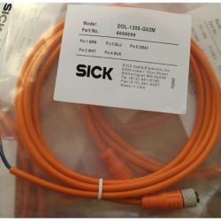 SICK 6008899 DOL-1205-G02M Female M12 5-Pin Straight TPU Orange 2m 5-Wire PVC Unshielded IP67 Connecting Cable
