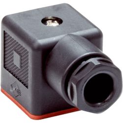 SICK 6005698 DOS-0303-W Field Attachable Unshielded Female 4-Pin Angled DIN 43650 Connector Screw Type Terminals Black IP67