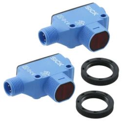 SICK 1078931 HSE18-P4A2BB Through Beam Photoelectric Switches Hybrid M18 Blue PNP Male Connector M12 4-Pin Plastic IP67 IP69K