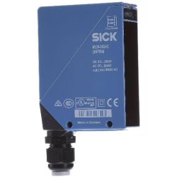 SICK 1017858 WL24-2R240 Rectangular Potentiometer Compact Photoelectric Retroreflective Switches W24-2 Dual Lens IP67 Terminal Connection with M16 Gland