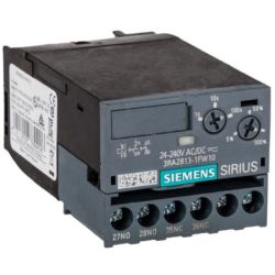 SIEMENS 3RA2813-1FW10 Solid-State Time-Delayed Auxiliary Switches ON Delay Relay 1 NC + 1 NO 24V - 240V AC/DC
