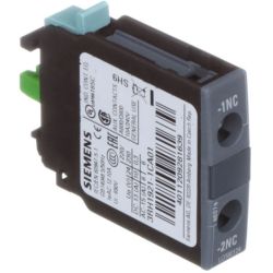 SIEMENS 3RH1921-1CA01 front-side auxiliary switch, 1 Normally Closed contact, screw terminal, for contactor 3RT1