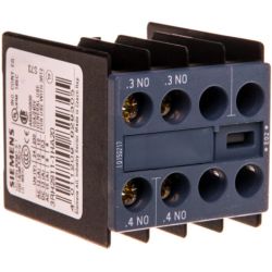 SIEMENS 3RH2911-1HA20 Auxiliary switch on the front, 2 Normally Open Current path 1 NO, 1 NO for 3RH and 3RT screw terminal .3/.4, .3/.4