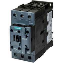 SIEMENS 3RT2037-1AC20 AC-3 65A 30kW 400VAC 1 Normally Open 1 Normally Closed 24VAC 50Hz 60Hz 3-Pole Size S2 Screw Terminals Power Contactor