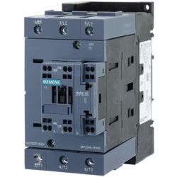 SIEMENS 3RT2046-3KB40 Power Contactors AC-3 95A 45kW / 400V 1 NO + 1 NC 24VDC 3-Pole 3 NO Size S3 Spring-Type Terminal Integrated Varistor