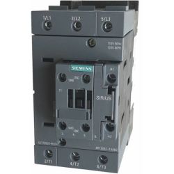 SIEMENS 3RT2047-1AK60 AC-3 110A 55kW 400VAC 1 Normally Open 1 Normally Close 3-Pole 3 NO 110VAC 50Hz 120V 60Hz S3 Screw Terminal Power Contactor