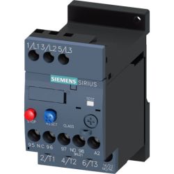 SIEMENS 3RU2116-0GB1 Thermal Overload Relay 0.45A-0.63A Size S00 Class 10 Stand-Alone Installation Screw Terminal Manual Automatic Reset