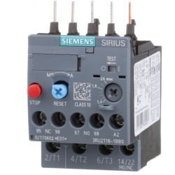 SIEMENS 3RU2116-1BB0 Thermal Overload Relay 1.4A-2A Size S00 Class 10 Contactor Mount Screw Terminal Manual Automatic Reset