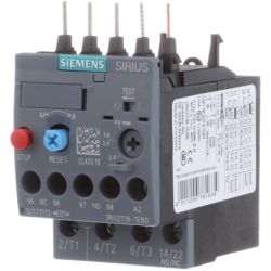 SIEMENS 3RU2116-1EB0 Thermal Overload Relay 2.8A-4A Size S00 Class 10 Contactor Mount Screw Terminal Manual Automatic Reset