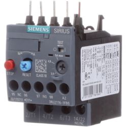 SIEMENS 3RU2116-1FB0 Thermal Overload Relay 3.5A-5A Size S00 Class 10 Contactor Mount Screw Terminal Manual Automatic Reset