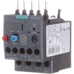 SIEMENS 3RU2116-1JB0 Thermal Overload Relay 7A-10A Size S00 Class 10 Contactor Mount Screw Terminal Manual Automatic Reset