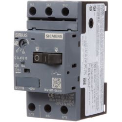 SIEMENS 3RV1011-0KA10 Circuit Breakers Size S00 Class 10 A-Release 0.9A-1.25A N-Release 16A 0.5hp IP20 Manual Motor Starter Protector Screw Terminals