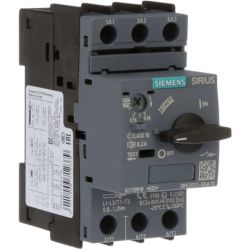 SIEMENS 3RV2011-0GA10 Circuit Breakers Size S00 Class 10 A-Release 0.45A-0.63A N-Release 8.2A IP20 Manual Motor Starter Protector Screw Terminals