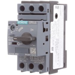 SIEMENS 3RV2011-4AA10 Circuit Breakers Size S00 Class 10 A-Release 10A-16A N-Release 208A 10hp IP20 Manual Motor Starter Protector Screw Terminals