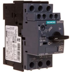 SIEMENS 3RV2011-4AA15 Circuit Breakers Size S00 Class 10 A-Release 10A-16A N-Release 208A 10hp IP20 Manual Motor Starter Protector Screw Terminals with Transverse Contact Blocks 1 NO 1 NC